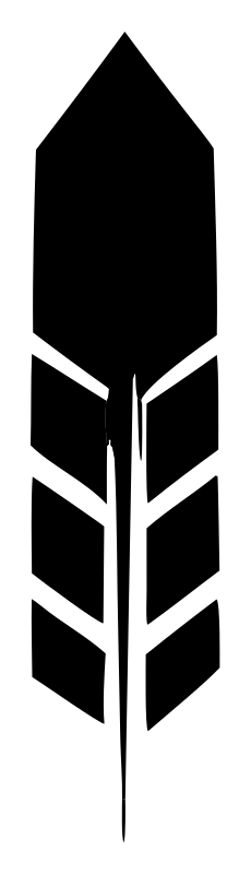 Heavy Feather Chevron Crest