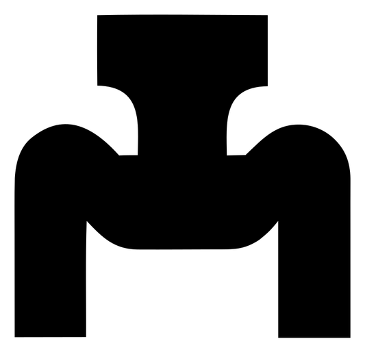 Heavy Figure Squat Pose Badge