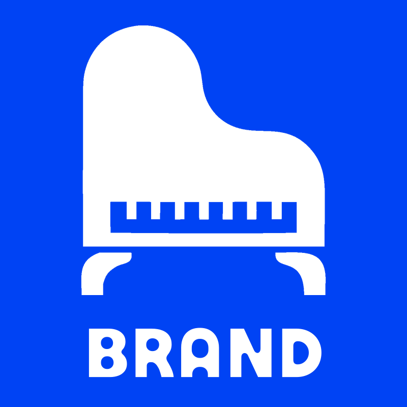 Heavy Grand Piano Silhouette Logo preview