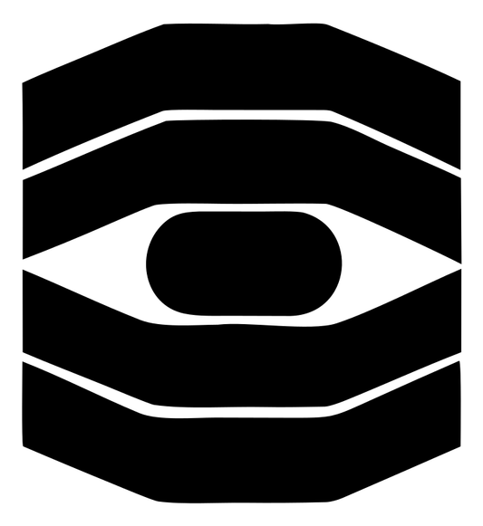 Heavy Octagon Eye Badge