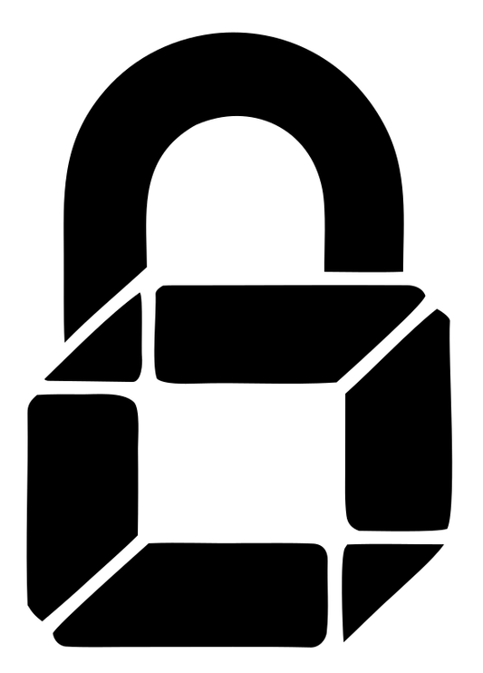 Heavy Padlock Cube Logo