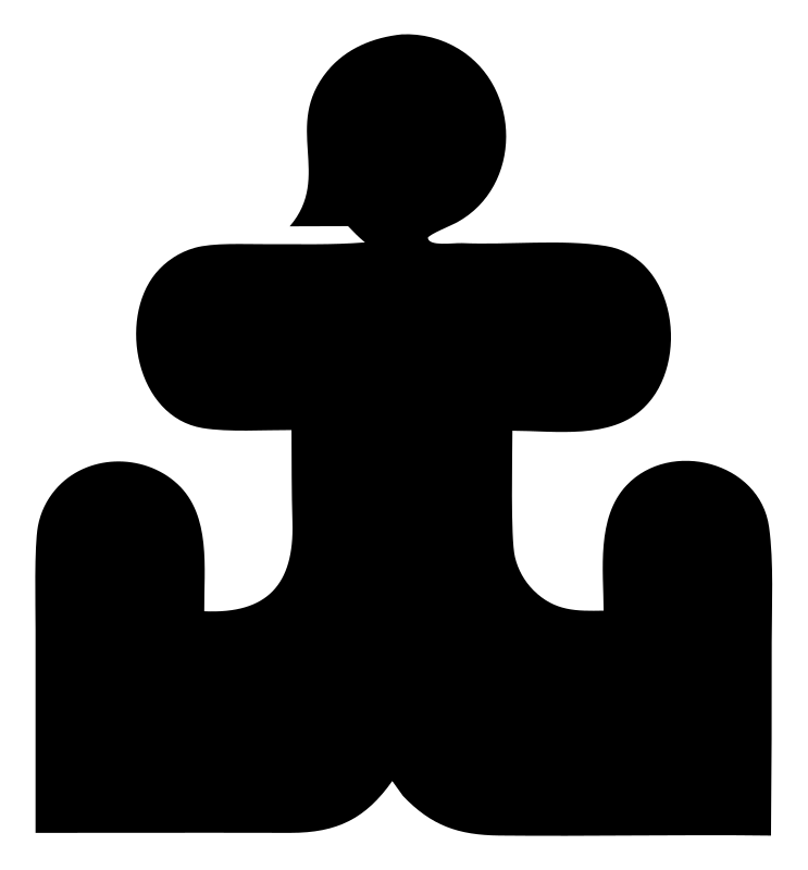Heavy Puzzle Piece Figure Icon