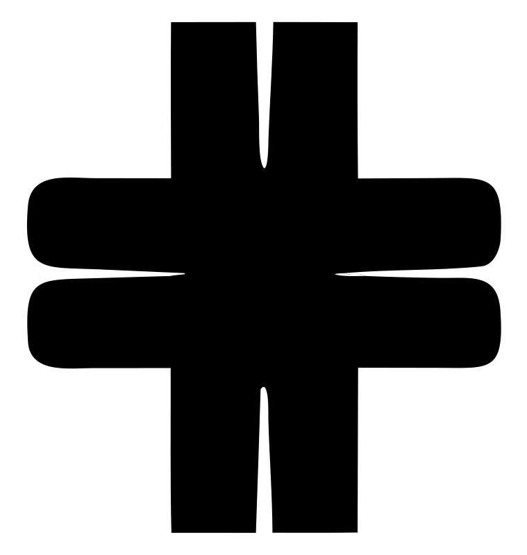 Heavy Split-Arm Cross Mark