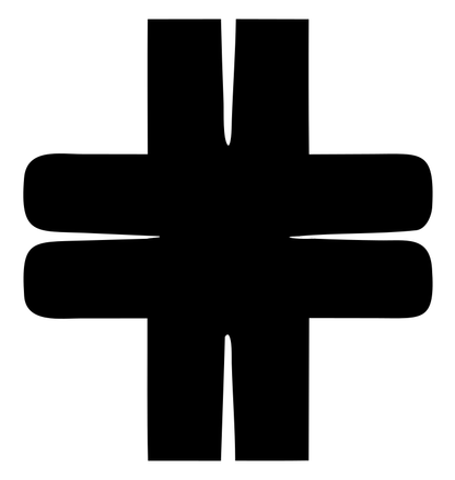 Heavy Split-Arm Cross Mark