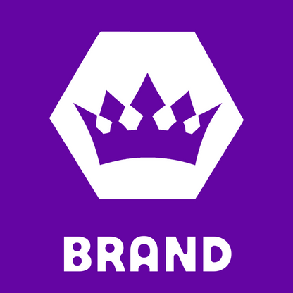 Hexagon Crown Negative Space Badge preview