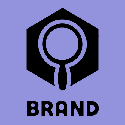 Hexagon Magnifying Glass Badge preview