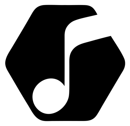 Hexagon Music Note Crest