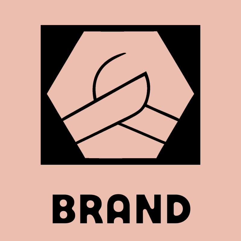 Hexagon Pretzel Negative Space Badge preview