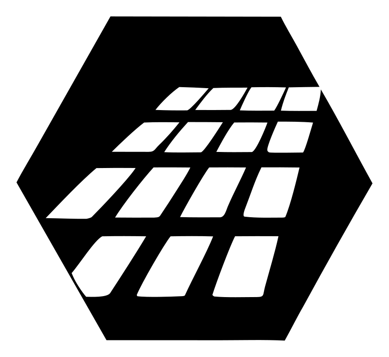 Hexagon Solar Grid Emblem