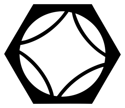 Hexagon Tennis Ball Icon
