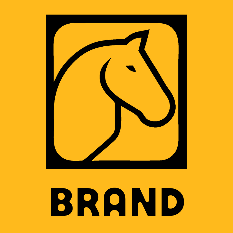Horse Head Rounded Square Badge preview