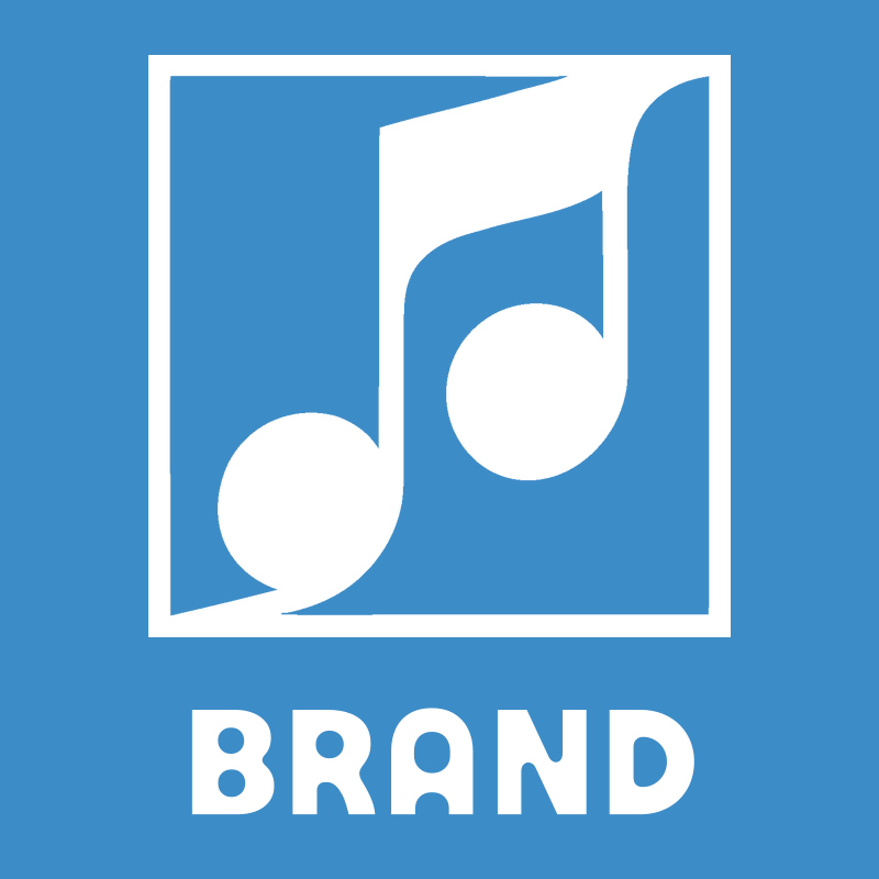 Inverse Beamed Notes Square Badge preview