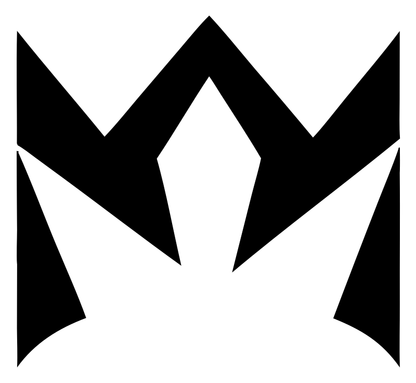 Jagged Crown Negative Space Logo