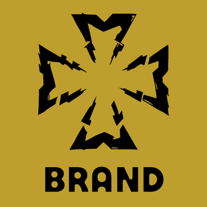 Jagged Lightning Cross Badge preview