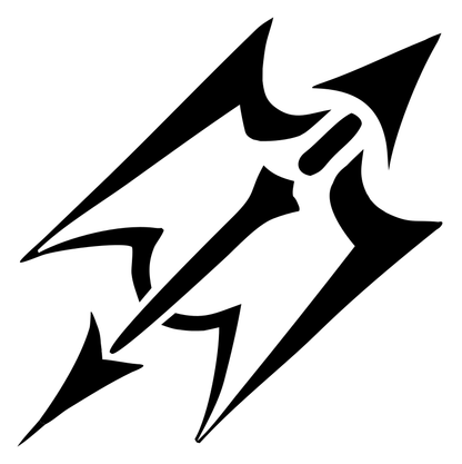 Jagged Sagittarius Lightning Badge