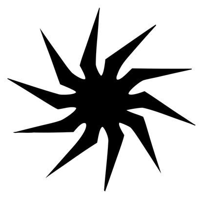 Jagged Star Burst Emblem
