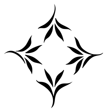 Leaf Spray Diamond Crest