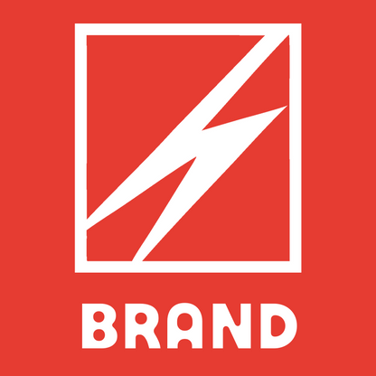 Lightning Bolt Square Badge preview