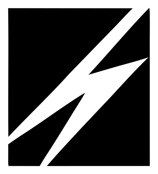 Lightning Bolt Square Badge