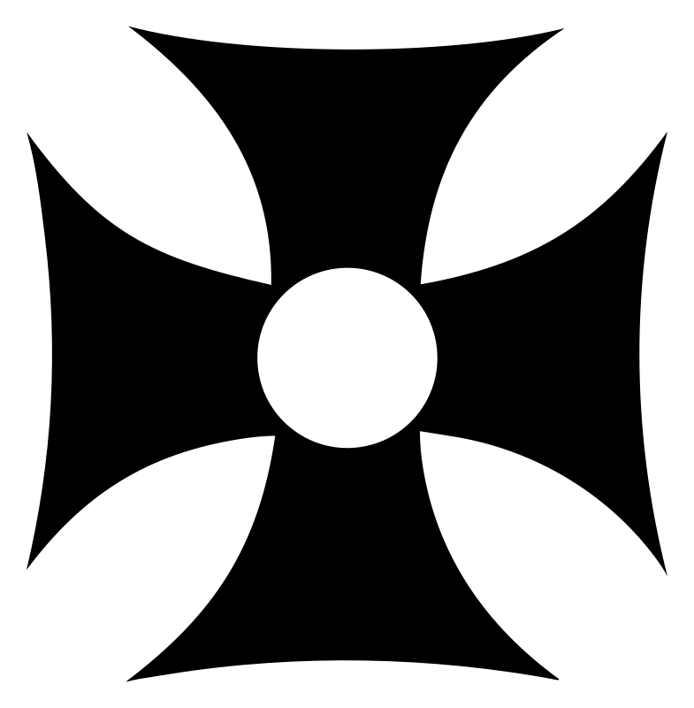 Maltese Cross Circle Crest