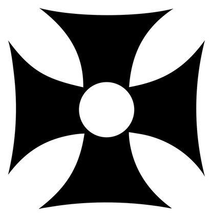 Maltese Cross Circle Crest