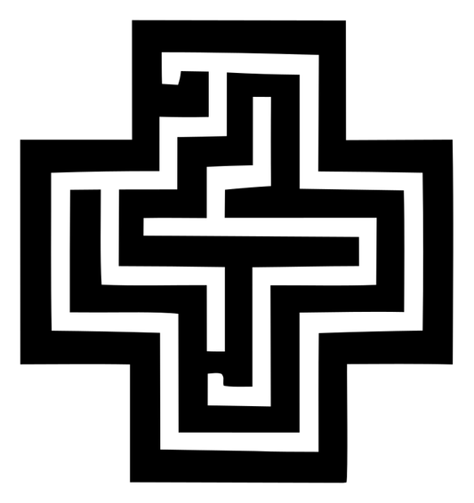 Maze Cross Medical Mark