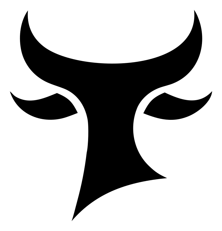 Minimalist Bull Head Icon