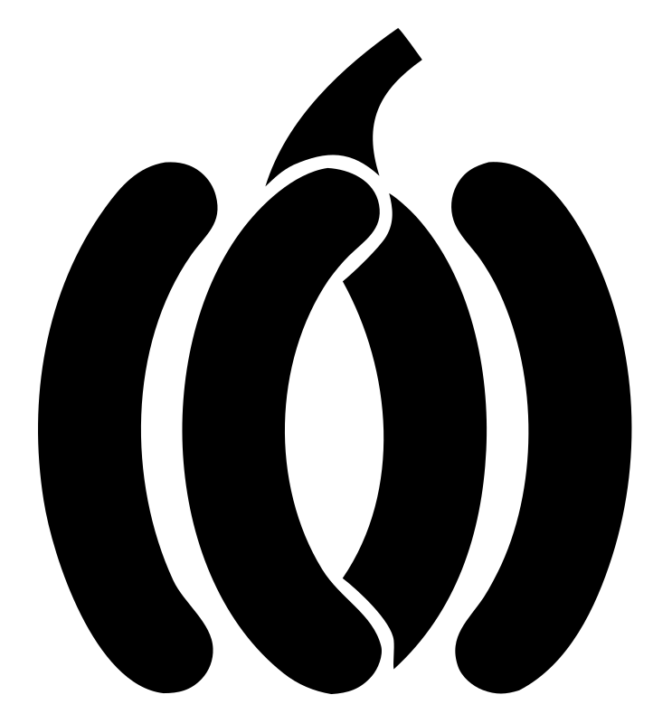 Minimalist Pumpkin Stem Icon