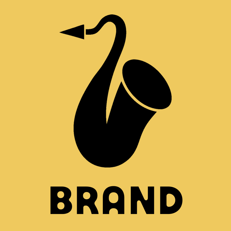 Minimalist Saxophone Sound Badge preview