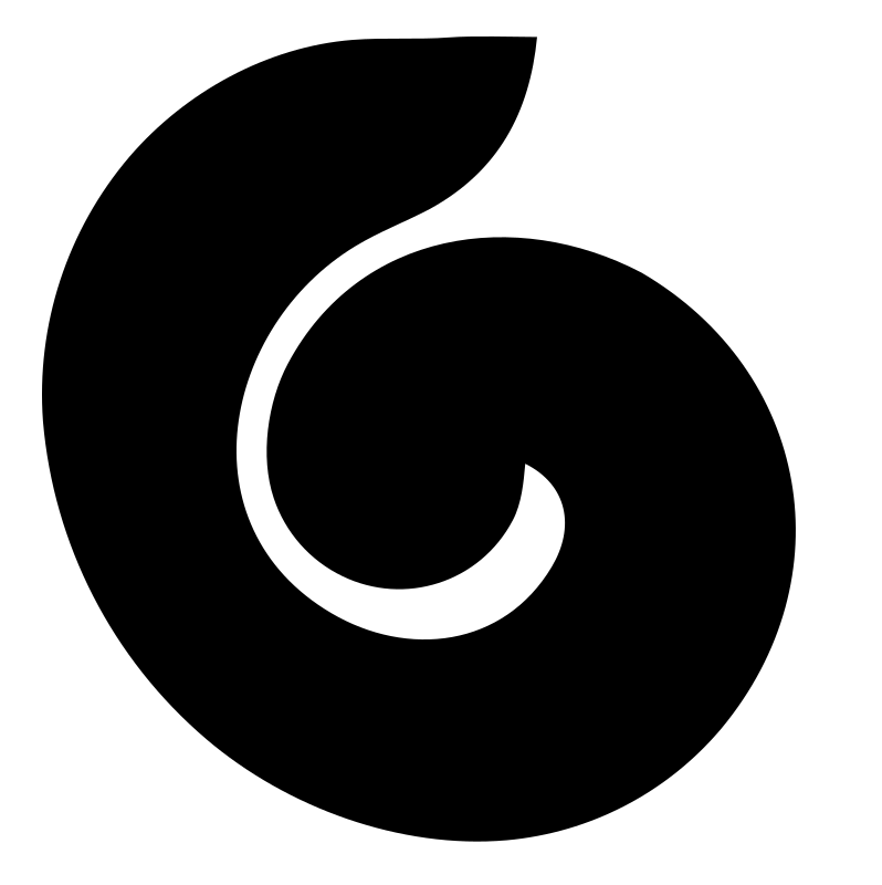Minimalist Spiral Curl Logo