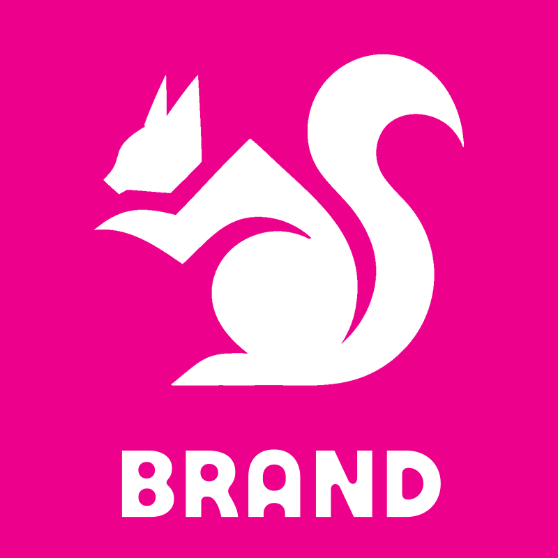 Minimalist Squirrel Curled Tail Logo preview
