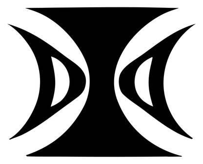 Mirrored Crescent Gemini Emblem