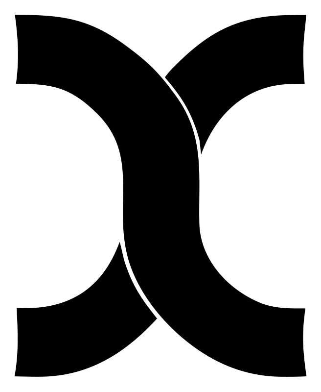 Mirrored Pretzel Curve Mark