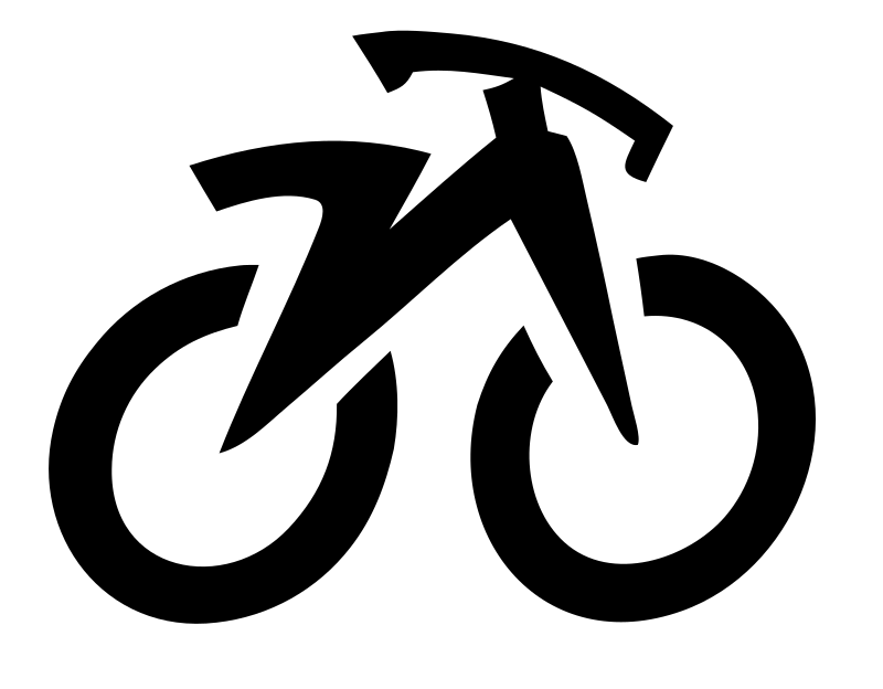 Monoline Bicycle Side Profile Icon