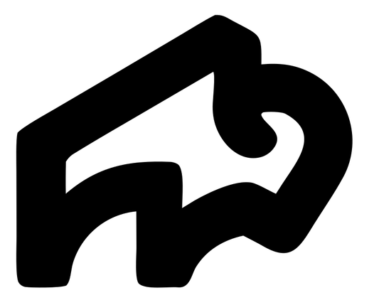Monoline Bison Head Crest