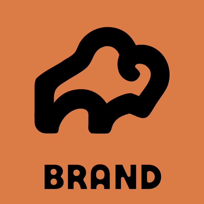 Monoline Bison Silhouette Badge preview