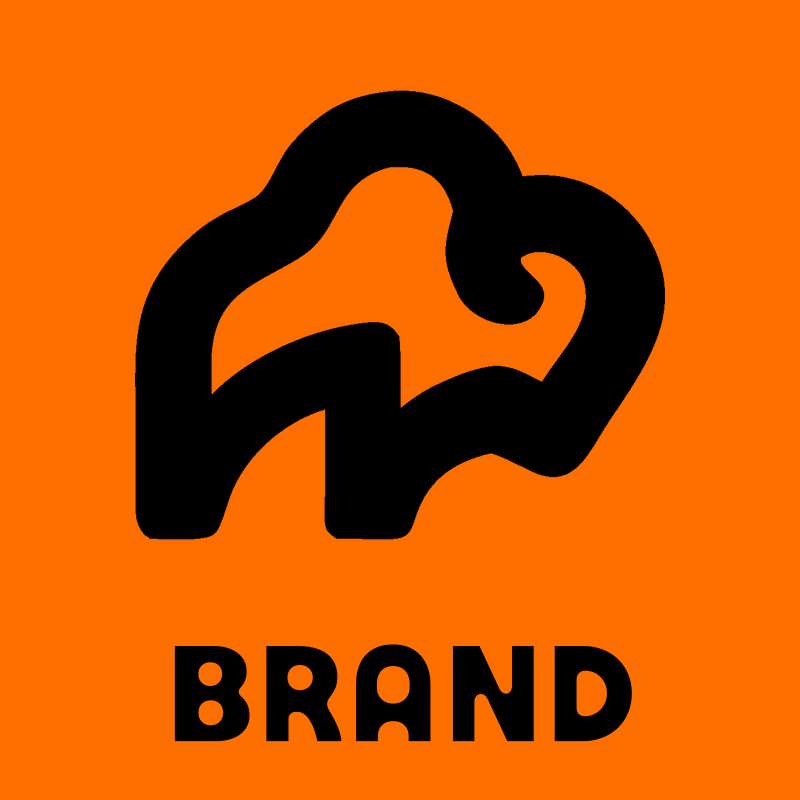 Monoline Bison Standing Logo preview