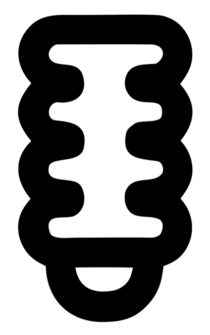 Monoline CFL Spiral Emblem
