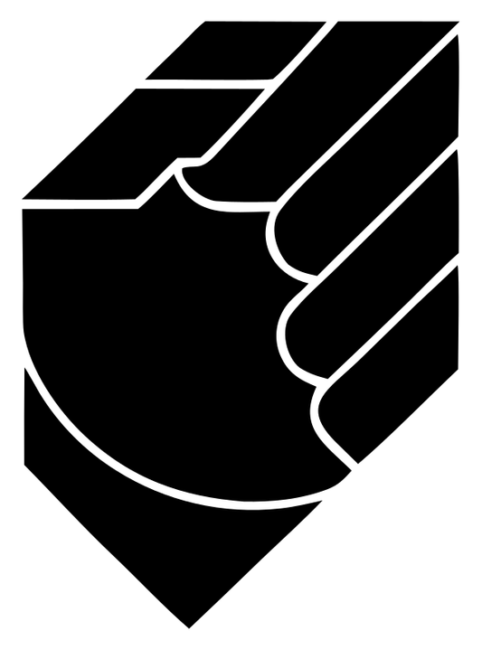 Monoline Clenched Fist Shield Badge