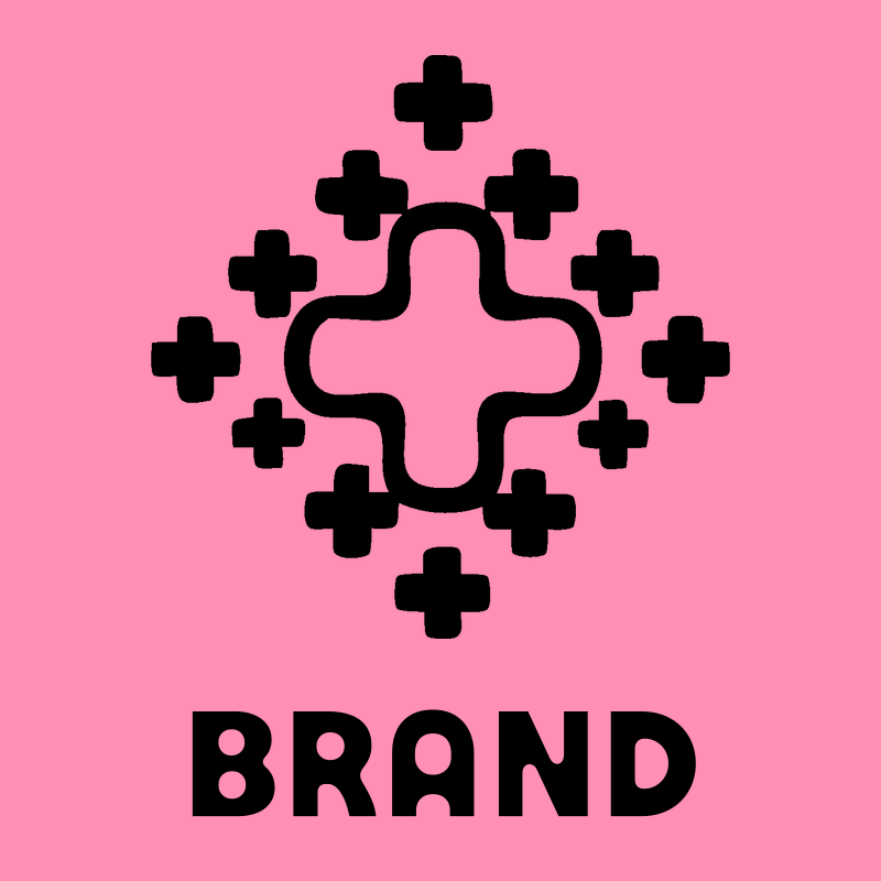 Monoline Cross Cluster Badge preview