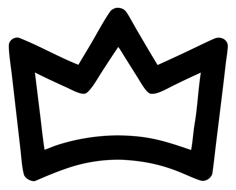 Monoline Crown Outline Icon