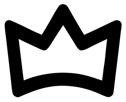 Monoline Crown Outline Icon