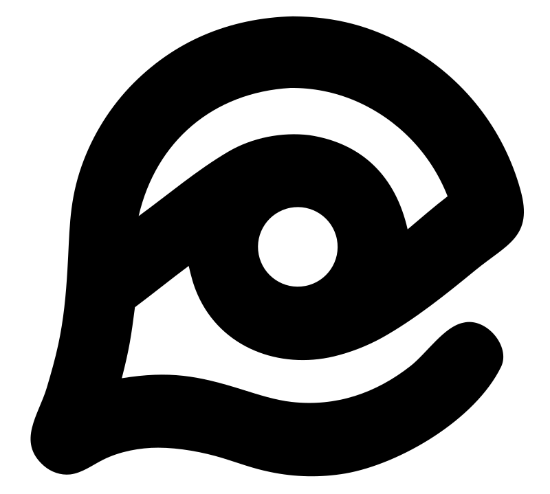 Monoline Eye Wave Emblem