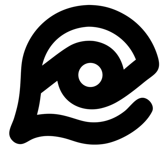 Monoline Eye Wave Emblem