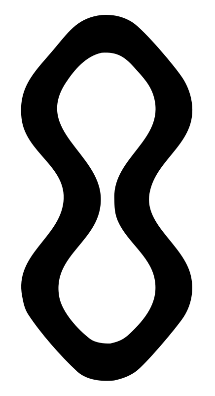 Monoline Figure Eight Drop Icon