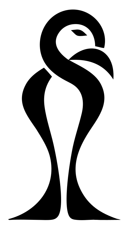 Monoline Flamingo Standing Mark