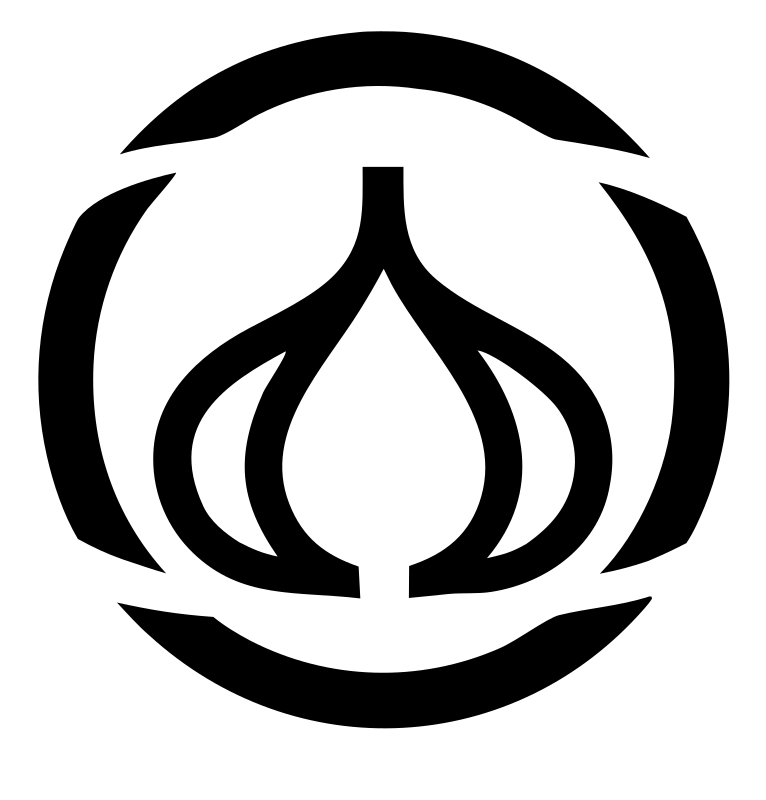 Monoline Garlic Ring Badge