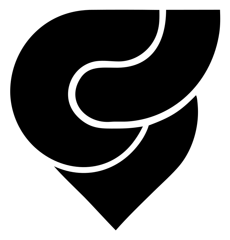 Monoline Heart Twist Badge
