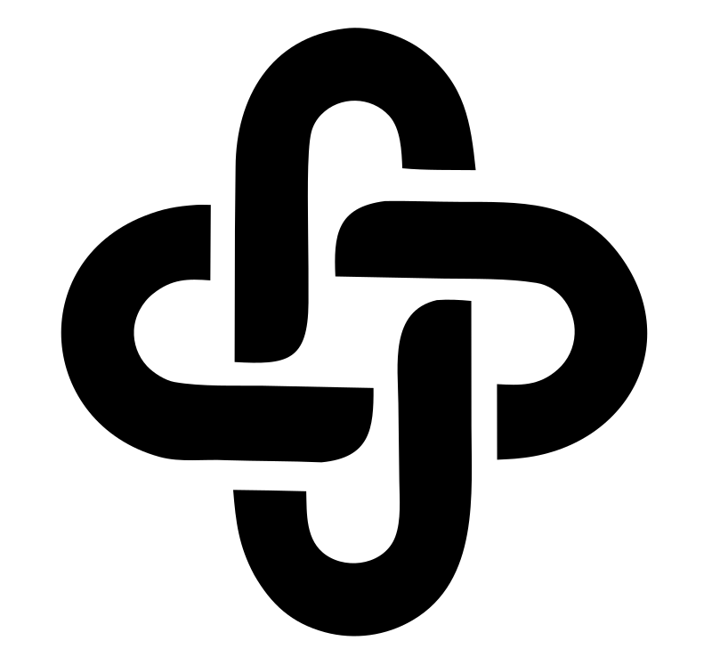 Monoline Interlocked Cross Mark
