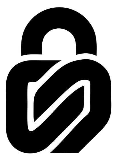Monoline Leaf Padlock Logo
